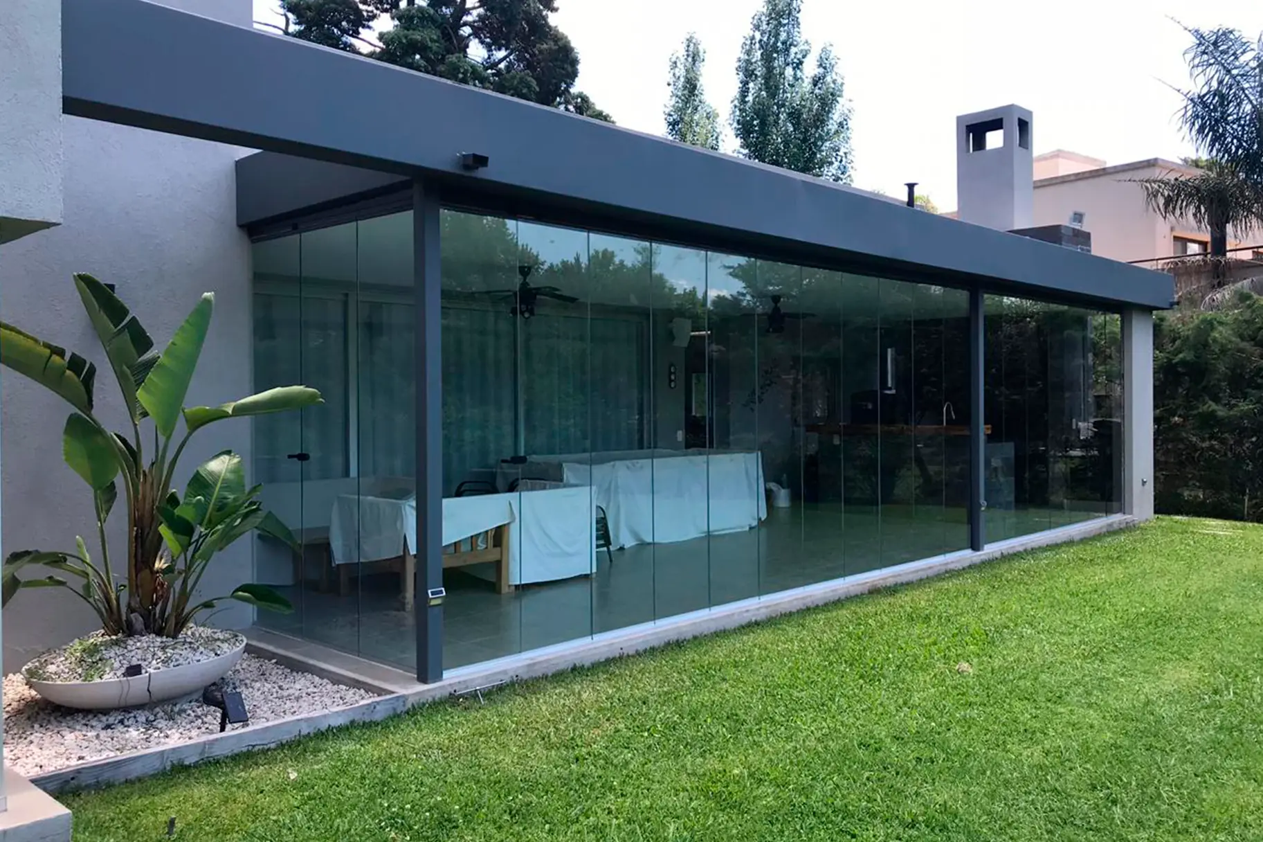 Cerramiento vidriado en Junín, Buenos Aires